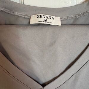 Zenana Outfit Shirt and shorts Buttery Soft Gray